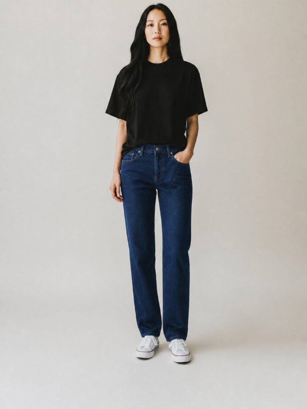 The Limited Medium Wash Straight Leg Jeans Size 14W | Stretch Denim